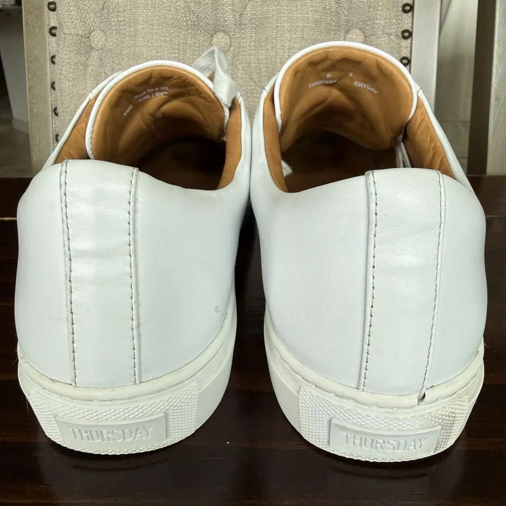 Thursday Boot Co. Everyday White Encore Minimalist low-Top Sneaker Men Size 12.5 - Picture 5 of 12